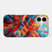 Moderne kunst iPhone 16 hoesje (Achterkant horizontaal)