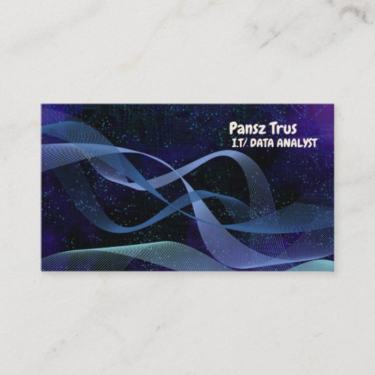 Moderne kunst IT Data Analyst Visitekaartje (Voorkant)