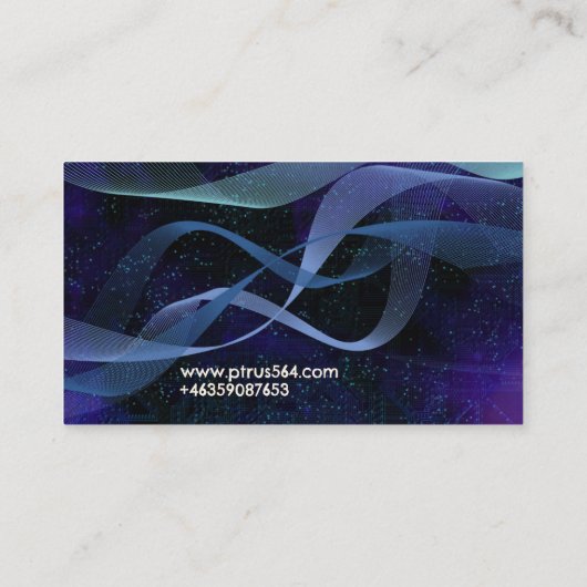 Moderne kunst IT Data Analyst Visitekaartje (Achterkant)