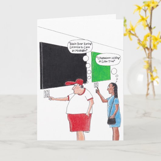 Moderne kunst kaart (Gele Bloem)