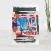 Moderne Kunst Kantoorartikelen Kaart (Voorkant)