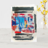 Moderne Kunst Kantoorartikelen Kaart (Gele Bloem)