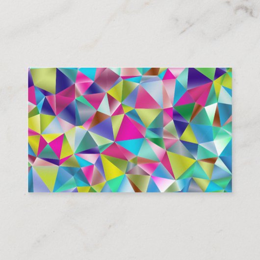 Moderne kunst kleurrijke Abstracte achtergrond Visitekaartje (Achterkant)