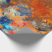 Moderne kunst. Kleurrijke hedendaagse kunst. Kleur Cadeaupapier (Hoek)