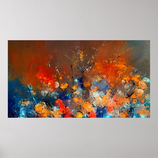 Moderne kunst. Kleurrijke hedendaagse kunst. Kleur Poster (Voorkant)