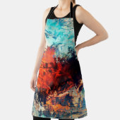 Moderne kunst. Kleurrijke hedendaagse kunst. Kleur Schort (Insitu)