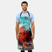 Moderne kunst. Kleurrijke hedendaagse kunst. Kleur Schort (Gedragen)