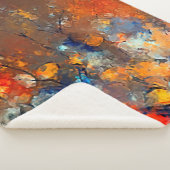 Moderne kunst. Kleurrijke hedendaagse kunst. Kleur Sherpa Deken (3/4)