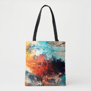 Moderne kunst. Kleurrijke hedendaagse kunst. Kleur Tote Bag