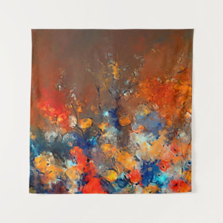 Moderne kunst. Kleurrijke hedendaagse kunst. Kleur Wandkleed