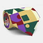 Moderne Kunst Kubisme Professioneel Bedrijf Formee Stropdas (Opgerold)