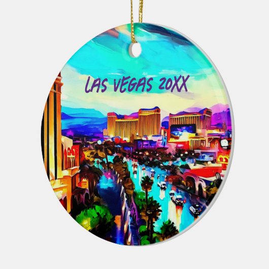 Moderne Kunst Las Vegas Keramisch Ornament (Links)