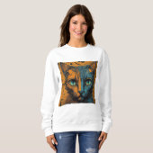 Moderne Kunst - Levendige Multi-Color dameshoodie Trui (Voorkant volledig)