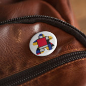 Moderne kunst Meeple Button