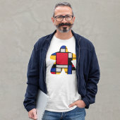 Moderne Kunst Meeple Mannen Shirt