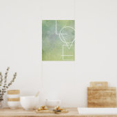 moderne kunst met chic love poster wall art (Keuken)