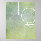 moderne kunst met chic love poster wall art (Voorkant)