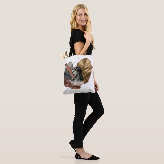 Moderne kunst met Tijdloze Genade van Venus Tote Bag (Op model)