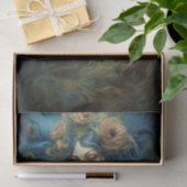 Moderne Kunst met Vrouw en Peacock Veren Tissuepapier (Geschenk)