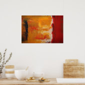 Moderne Kunst - Minimalistische Abstracte Kunst Ca Poster (Keuken)