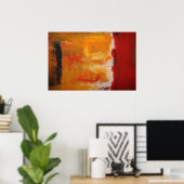 Moderne Kunst - Minimalistische Abstracte Kunst Ca Poster (Thuiskantoor)