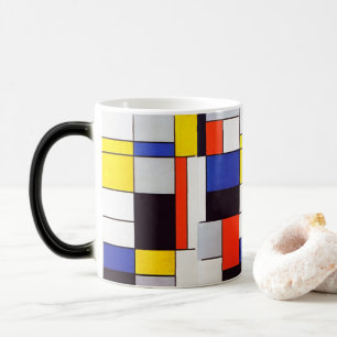 Moderne kunst Mok - Piet Mondriaan's Retro Harmony