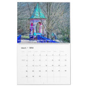 Moderne kunst om ons heen grappig aanpasbaar kalender (Mar 2026)