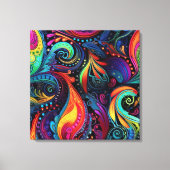 Moderne Kunst op Gespannen Canvas Print (Voorkant)
