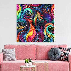Moderne Kunst op Gespannen Canvas Print