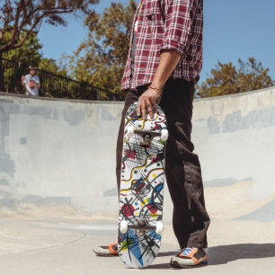 Moderne kunst op wielen - Kandinsky Style Persoonlijk Skateboard