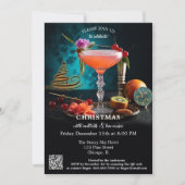 Moderne Kunst Originele Cocktail Kerstvakantie Kaart (Voorkant)