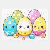 Moderne kunst Paaseieren Wrap Inpakpapier Vel (Voorkant 3)