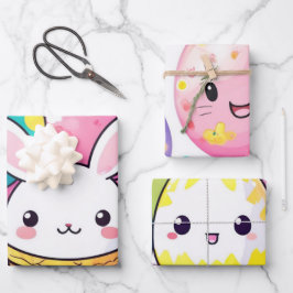 Moderne kunst Paaseieren Wrap Inpakpapier Vel