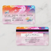 moderne kunst penseelstreek Credit Kaart Visitekaartje (Voorkant / Achterkant)