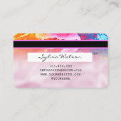 moderne kunst penseelstreek Credit Kaart Visitekaartje (Achterkant)