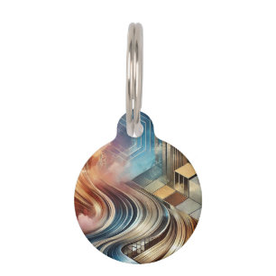 Moderne kunst Pet Tag Huisdierpenning