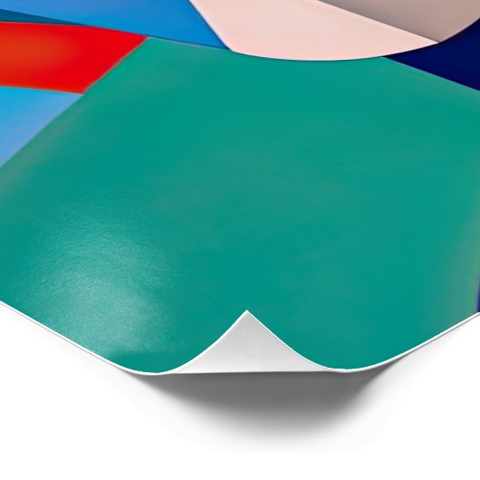 Moderne Kunst Picasso Stijl Vrouw Perfect Poster (Hoek)