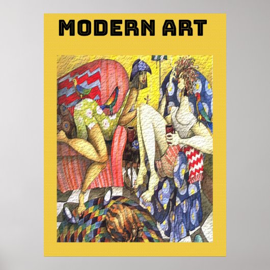 Moderne kunst poster (Voorkant)