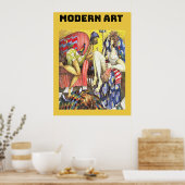 Moderne kunst poster (Keuken)