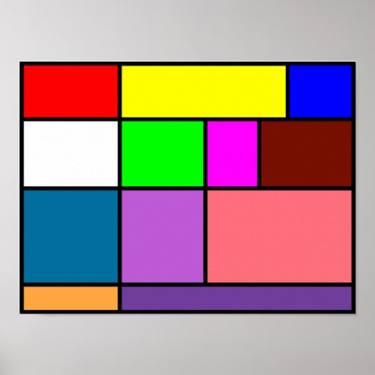 Moderne kunst poster (Voorkant)