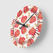 Moderne Kunst Rozen Ronde Klok (Hoek)