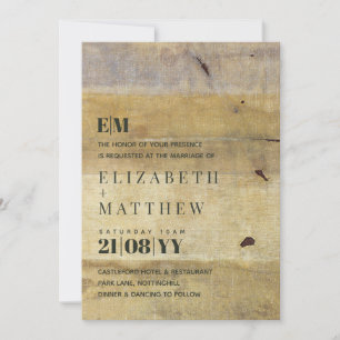 Moderne kunst schilderende Typografie Wedding Invi