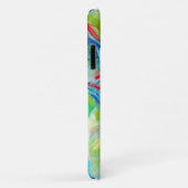 Moderne Kunst Schilderij Expressieve Groene en Bla Case-Mate iPhone Case (Achterkant/rechts)