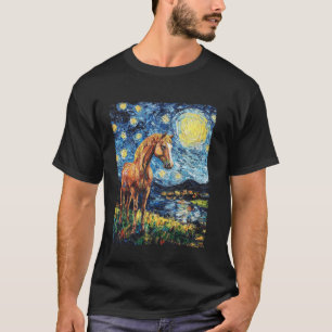 Moderne Kunst Schilderij Van Gogh De sterrennacht  T-shirt