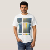 Moderne Kunst Shirt – Kleurrijke Vensters (Voorkant volledig)