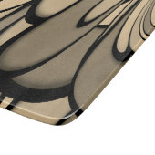 Moderne Kunst Smelten Bruin Hues Glas Snijplank (Hoek)