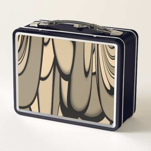 Moderne kunst smeltende bruine tinten (Achterkant)