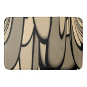 Moderne kunst smeltende bruine tinten badmat (Voorkant)