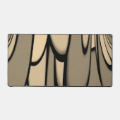 Moderne kunst smeltende bruine tinten bureaumat (Voorkant)