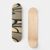 Moderne kunst smeltende bruine tinten persoonlijk skateboard (Voorkant)